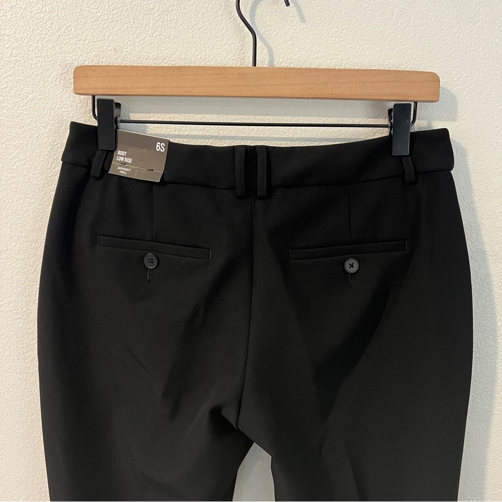 Express Supersoft Twill Stretch Black Low Rise Bootcut Pants NWT Size 6 Short - Picture 5 of 15